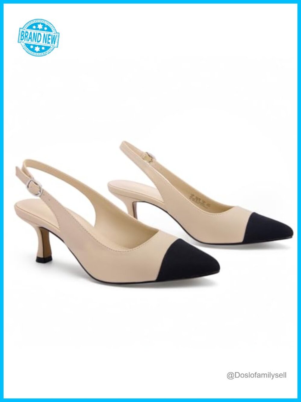 Women's Slingback Kitten Heels Closed Pointed Toe 2.5in Dress Pumps